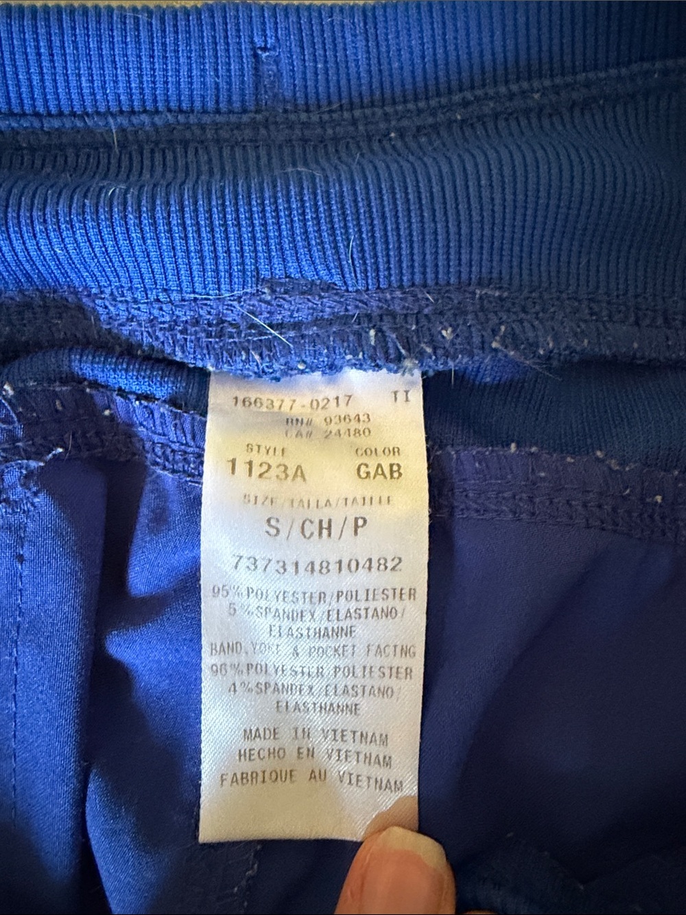 Cherokee Infinity Women's Galaxy Blue Scrub Set - Top & Pants - Picture 10 of 13